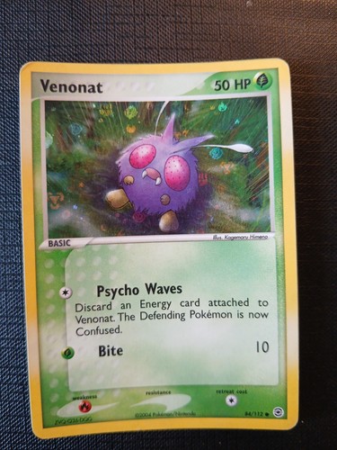 Firered leafgreen venonat holo - leafgreen,