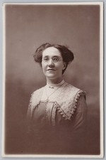 NELSON Lancs, Lady Wearing Spectacles RP Postcard by J. Harrison of Pendle St