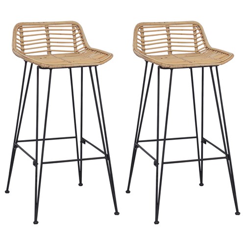 Bar stool pcs rattan - 2,