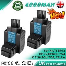 2x Battery For Hilti NiMH 4Ah 24V BP60 C7/36 TCU7/36 TE5A BP 72 BP72 C7/24 BP40