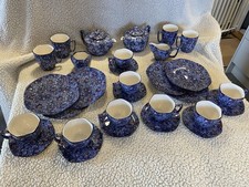 Rington vintage blue chintz - vintage,