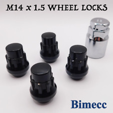Locking Wheel Nuts M14x1.5 Closed Bimecc (Black) For Land Rover Freelander 2