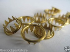 Keyhole grommets - Brass x 10 / 5 pairs for clock repair 10mm