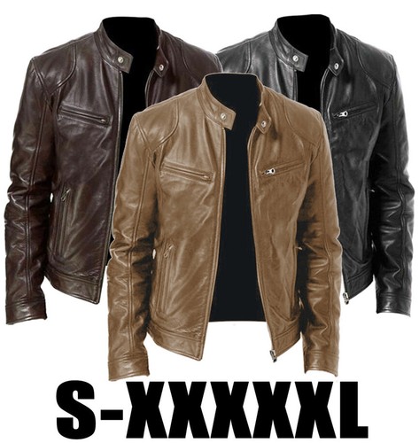 Mens leather bomber - leather, jacket