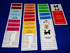 Monopoly Cards 2018 Spare Pieces - Please Choose:-