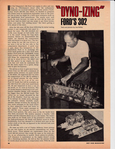 1968 dyno izing - the, ford