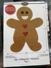 Sizzix Big Shot Die Gingerbread Man 660176 Large Die Used