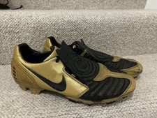 Nike Total 90 Laser II FG Football Boots Metallic Gold Size 11 2008 RARE