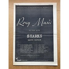 ROXY MUSIC MARCH/APRIL 1973 TOUR POSTER SIZED original music press ad 1973  