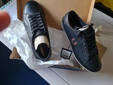 Fred Perry Men's/Women's Clay Leather Poly Trainers Navy RRP £69.99