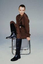 ZARA Chocolate Brown Contrast