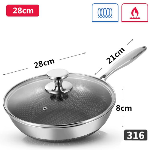 Wok pan hybrid nonstick - hybrid, frying