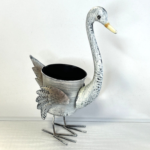 Swan duck novelty plant pot - swan,