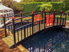 LARGE KOI POND PEDESTRIAN