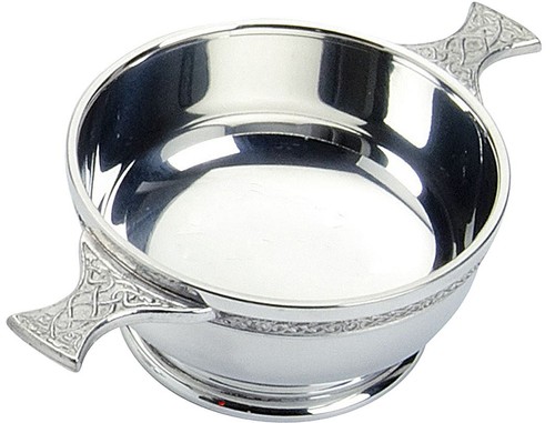 Scottish quaich celtic handle - scottish,