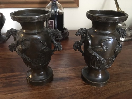 Chinese bronze vases - chinese,