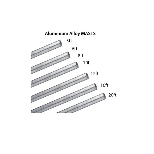 Alloy aluminium mast pole - aluminium,