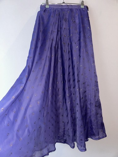 Long lilac skirt gold - long,