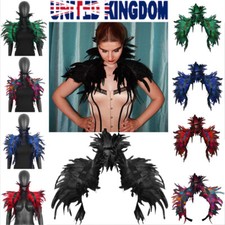 Gothic Natural Feather Collar