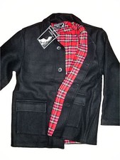Donkey Jacket Heavy Wool Tartan Lining Worker Skin Punk Mod Ska Winter