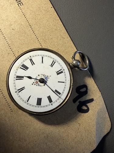 Antique silver fusee pocket - antique,