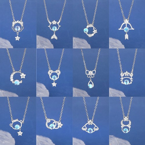 Horoscope sign necklace - necklace, moon