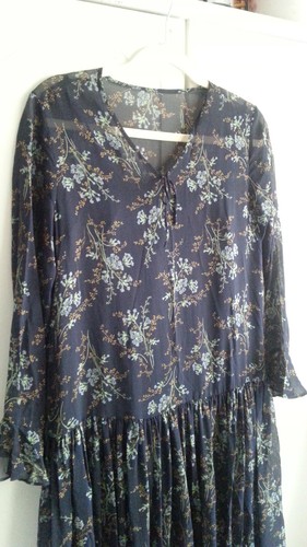 Laura ashley silk blue - 90's,