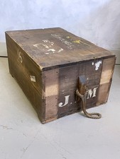 Antique pine chest trunk - chest,