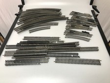 Tri-Ang Model Train Track Pieces Lot of 34 Curves Straights Turnouts