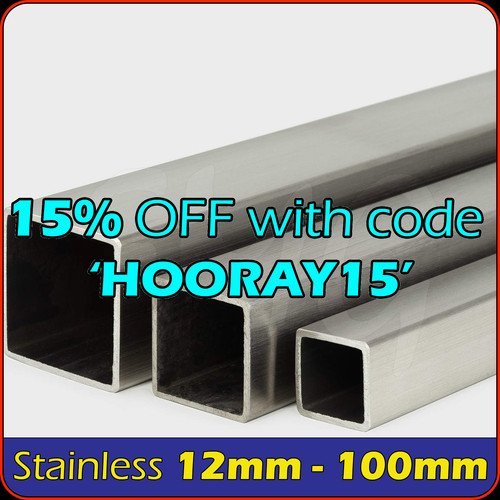 Stainless steel square - square, tube