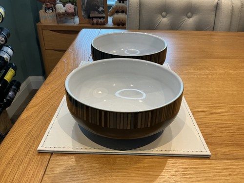Denby jet stripes soup - jet,
