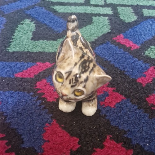Winstanley pottery tabby cat - winstanley,