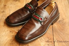 Gucci Brown Leather Silver Bit