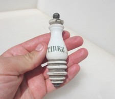 Antique Ceramic Cistern Handle Pull Light Switch Bathroom Vintage Old "TIREZ"