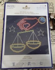 DMC BK 1868 LIBRA -SIGNS OF THE ZODIAC CROSS STITCH KIT BY EMILY PEACOCK