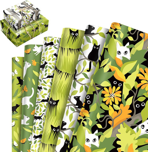 Sheets cat wrapping paper - wrapping,