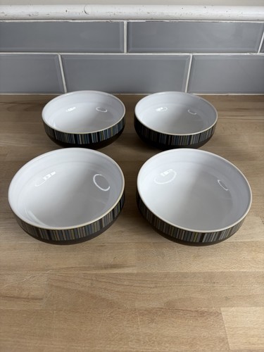 Denby jet stripe cereal bowls - denby,