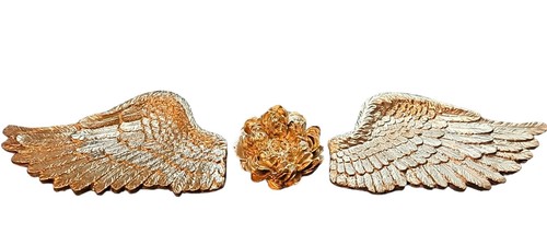 Chrome gold angel - chrome, with