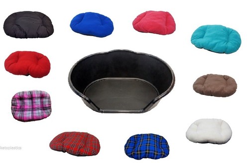 Black plastic dog bed cat - dog,