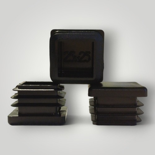 25x25mm square plastic - plastic, end