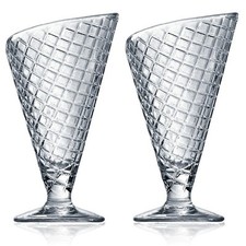 Bormioli Rocco Gelato Sundae Sorbet Cream Dessert Ice Glassware Bowl Cone Design