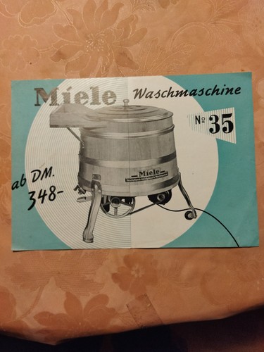 Miele washing machine - , brochure