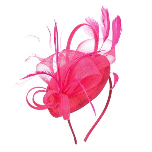 Elegant feather curl headband - feather,
