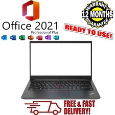 Lenovo ThinkPad E14 Gen 2 Win11 MS Office 2021 i3 8GB 128GB SSD FAST 14" Laptop