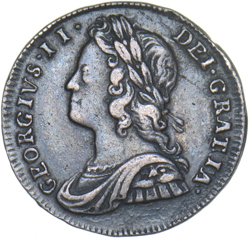 1732 maundy twopence - twopence,