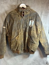Aviation Bomber Jacket  Brown Dakota Patch Large/XL
