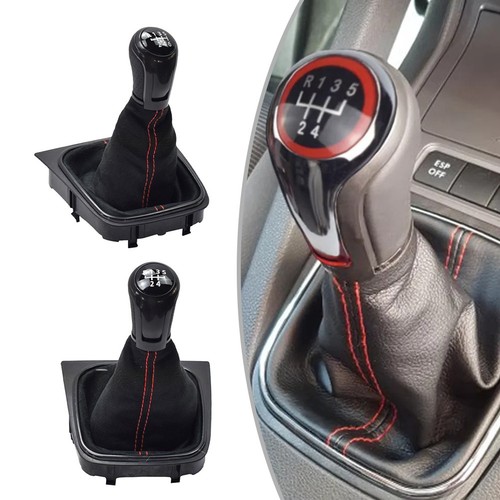 Leather gear shift lever boot - leather,
