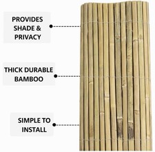Heavy duty bamboo fence - 4m,