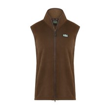 Ridgeline Men's Kodiak Fleece Gilet Teak Brown Windproof Shooting Waistcoat Vest
