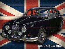 Jaguar 2.4 MK2 Theme Retro style metal tin sign/plaque